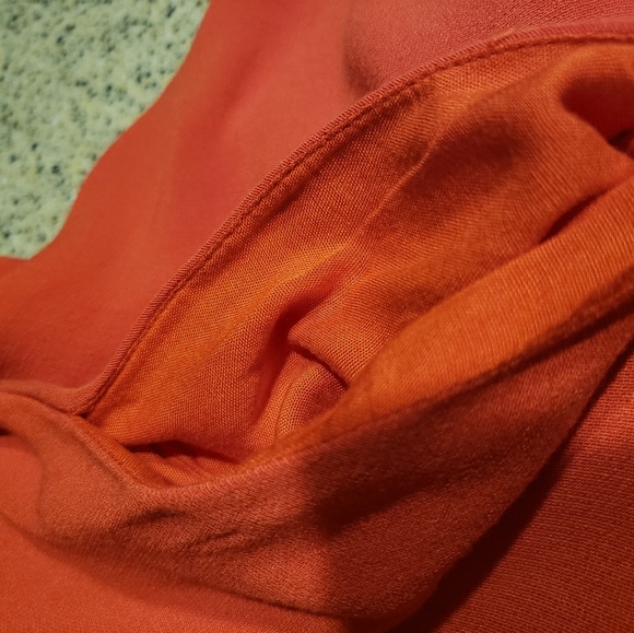 Free People NWT SZ S Embroidered Orange Dress - Picture 8 of 8